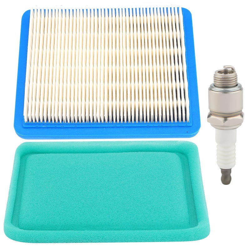 Butom 491588S 491588 Air Filter + 493537S 493537 Pre-cleaner for 675ex 725ex 625e 625-675 Series 3.5-6.5 HP Quantum Engines W Spark Plug - Image 1
